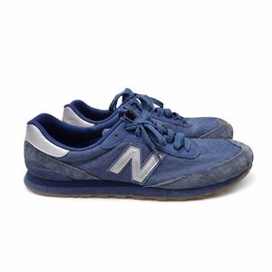 New Balance Women's Navy and Silver Sneakers